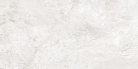 Mexen Iconic Amostra de grés esmaltado Bianco ret. G1, azulejo para piso e parede, brilho - TL128-00-S