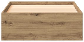 Cama vidaXL Artisan Carvalho 90x190 cm Madeira MDF