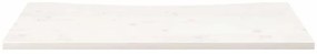 Tampo de secretária 110x55x2,5 cm pinho maciço branco