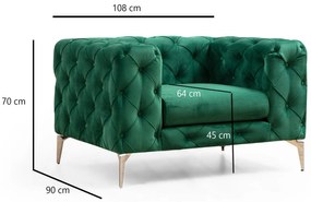 Cadeirão Como – Verde – 108 cm x 70 cm x 90 cm