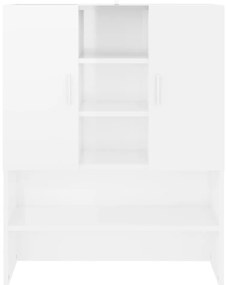 Armário máquina de lavar 70,5x25,5x90 cm branco brilhante