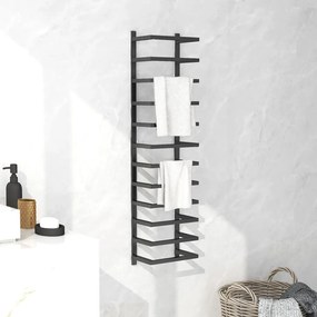 336125 vidaXL Toalheiro 24x12x96 cm aço preto