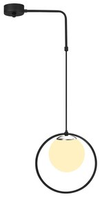 Candeeiro de Teto Dolunay – Preto e Branco – 42 x 15 cm