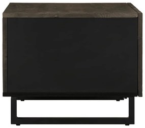 Mesa de centro 80x50x40 cm madeira de mangueira maciça preto