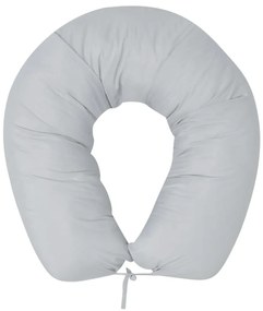 vidaXL Almofada de gravidez 40x170 cm, cinzento