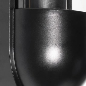 Candeeiro de parede exterior moderno preto IP54 - Stockholm Moderno