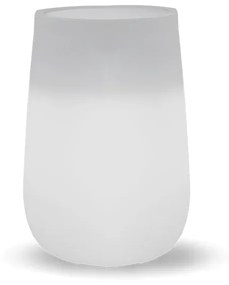 VASO REDONDO ALTO CAMELIA COM LUZ LED RGB BATERIA RECARREGÁVEL HOTEL, CASA, JARDIM, RESTAURANTE, BAR