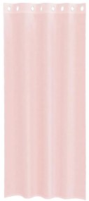 Cortinas de voile com ilhós 2 pcs rosa-claro 140x225 cm