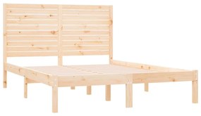 Estrutura de cama 160x200 cm madeira maciça