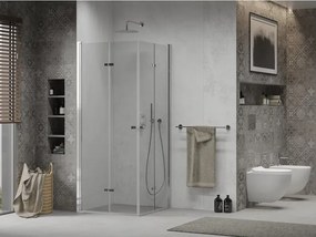 Mexen Lima Duo cabine de duche dobrável 90 x 90 cm, transparente, cromado - 856-090-090-02-00