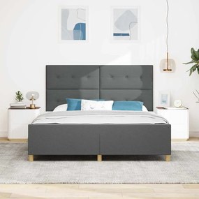 Cama vidaXL Cinza Escuro 180x200 cm em Tecido