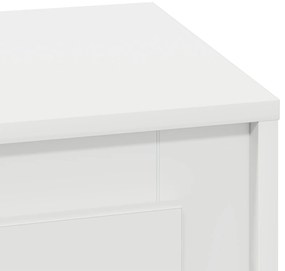 Mesa de cabeceira com luzes LED Branca 44x34,5x45 cm