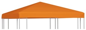 Cobertura de gazebo 310 g/m² 3x3 m laranja