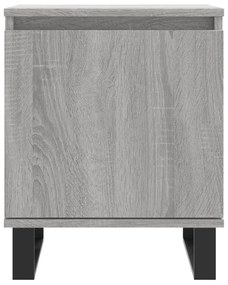 Mesas cabeceira 2pcs 40x30x50 cm derivados madeira cinza sonoma