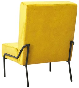 Cadeira de descanso 65x79x87 cm veludo amarelo mostarda