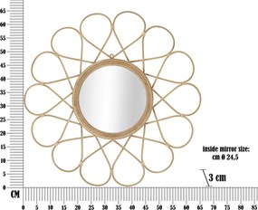 ESPELHO DE PAREDE ALMERIA 65,5X3 CM CASTANHO
