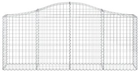 Cestos gabião arqueados 10pcs 200x30x80/100cm ferro galvanizado