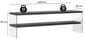 Móvel TV Aqua – Antracite – 140 cm x 45 cm x 35 cm