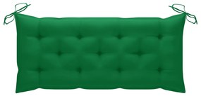 Banco de jardim dobrável com almofadão 118 cm bambu