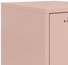 Aparador alto 36x39x107 cm aço rosa