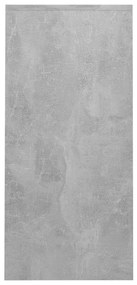 Secretária Dawn com 4 Prateleiras de 102,5 cm - Cinzento Cimento - Des