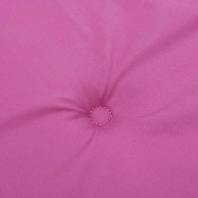 Almofadões p/ cadeira de encosto baixo 6 pcs tecido rosa