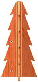 Árvore de Natal decorativa 49 cm pinho maciço castanho-mel