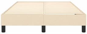 Estrutura de cama sem colchão 120x200 cm tecido cor creme