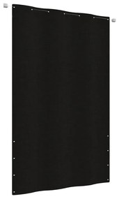 vidaXL Tela de varanda 140x240 cm tecido oxford preto