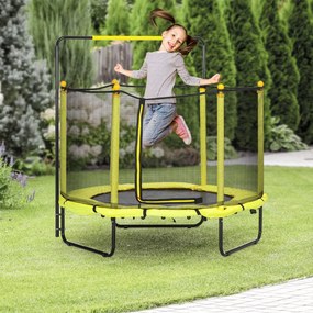 ZONEKIZ Trampolim Infantil Ø110 cm Trampolim para Crianças de 1-10 Ano