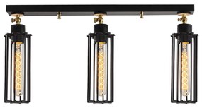 Candeeiro de Teto Likya – Preto – Diâmetro 63 cm