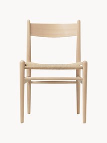 Cadeira de jantar em madeira com assento entrançado CH36