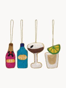 Ornamentos para árvore Cocktail, conjunto de 4