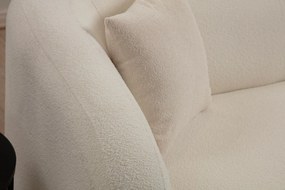 Sofá de 3 Lugares Asos – Creme – 225x76x75 cm