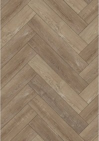 Mexen Windsor painéis vinílicos espinha de peixe 635 x 127 mm SPC 6,5 mm, forro IPEX 1,5 mm, 4 V-Fuga, Carvalho