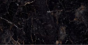 Mexen Champion Gres preto vidrado retificado G1, azulejo de piso e parede 120 x 60 cm, alto brilho - TL202-120-060-00