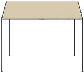 Tenda com toldo 3x3 m aço e tecido bege