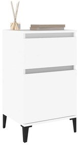 Mesa de cabeceira 40x35x70 cm branco