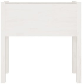 Vasos/floreiras de jardim 2 pcs 70x31x70 cm pinho maciço branco
