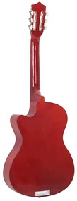 12 pcs conjunto de guitarra acústica cutaway com 6 cordas 38"