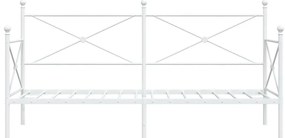 Cama de Dia sem Colchão 80x200 cm aço branco