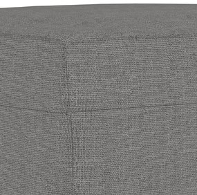 Banco 100x35x41 cm tecido cinza-escuro