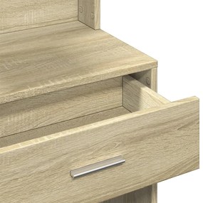 Toucador com armário 80x35x132 cm cor carvalho sonoma