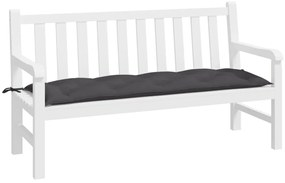 Almofadão p/ banco de jardim 150x50x7cm tecido oxford antracite