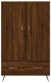 Armário alto derivados madeira 69,5x31x115 cm carvalho castanho