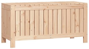 Baú de Arrumação para Jardim - Pinho Maciço Natural - 108x42,5x54 cm