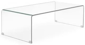 Mesa De Centro De Vidro Transparente (110x55 Cm) Crhis Transparente - Sklum