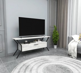Móvel TV Tarz – Cinza/Preto – 124 cm x 54 cm x 35 cm