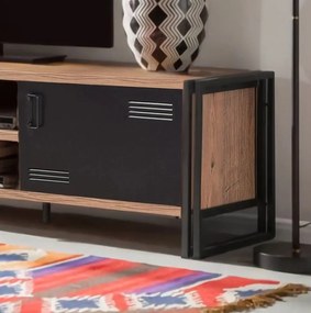 Conjunto de Mobiliário de Sala de Estar Cosmo – Pinho Atlântico Preto