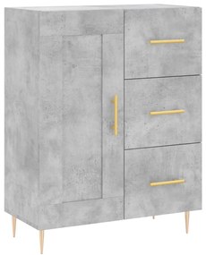 Armário alto 69,5x34x180 cm derivados de madeira cinza cimento